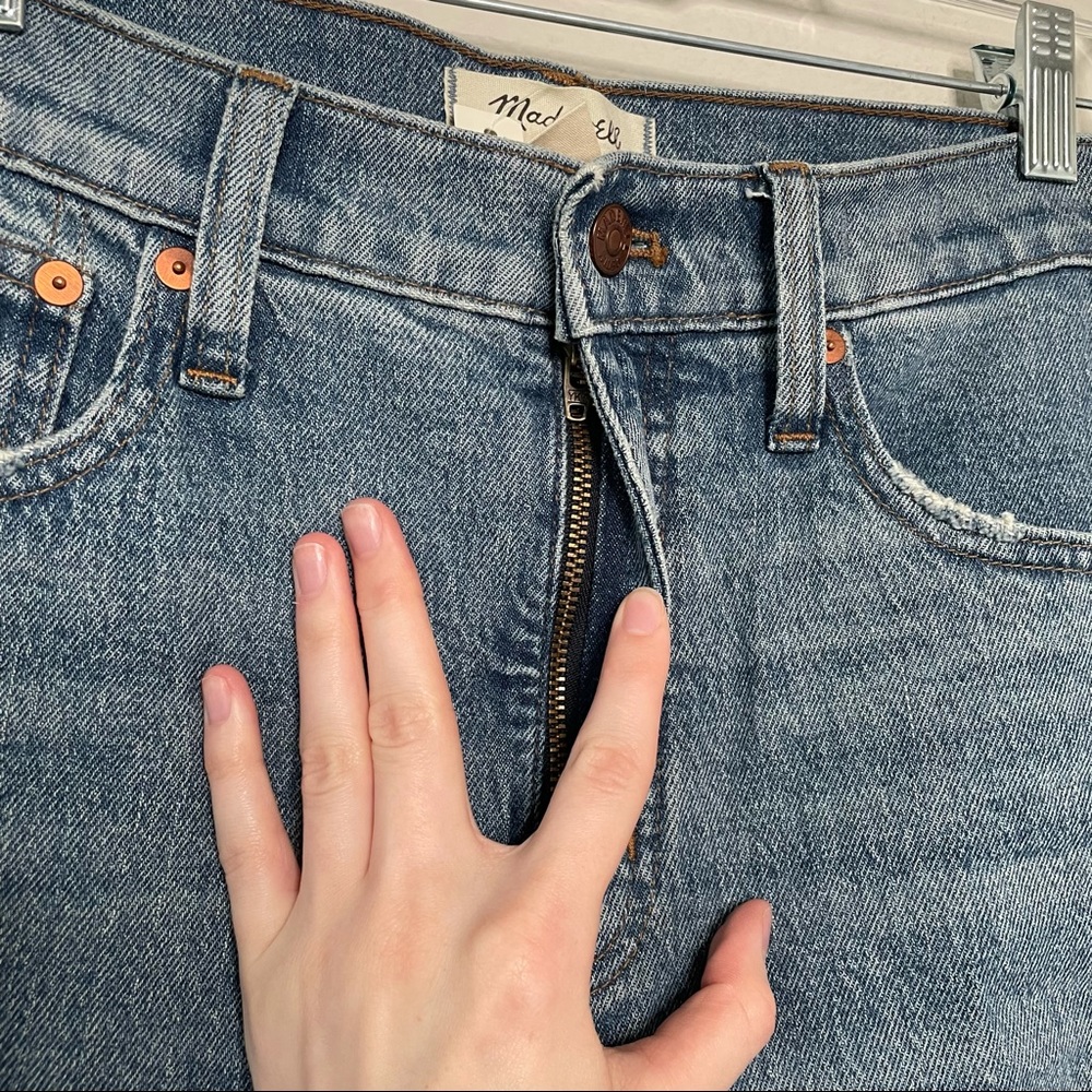 Madewell Classic Straight Leg High Rise Jeans 25 - Picture 7 of 14